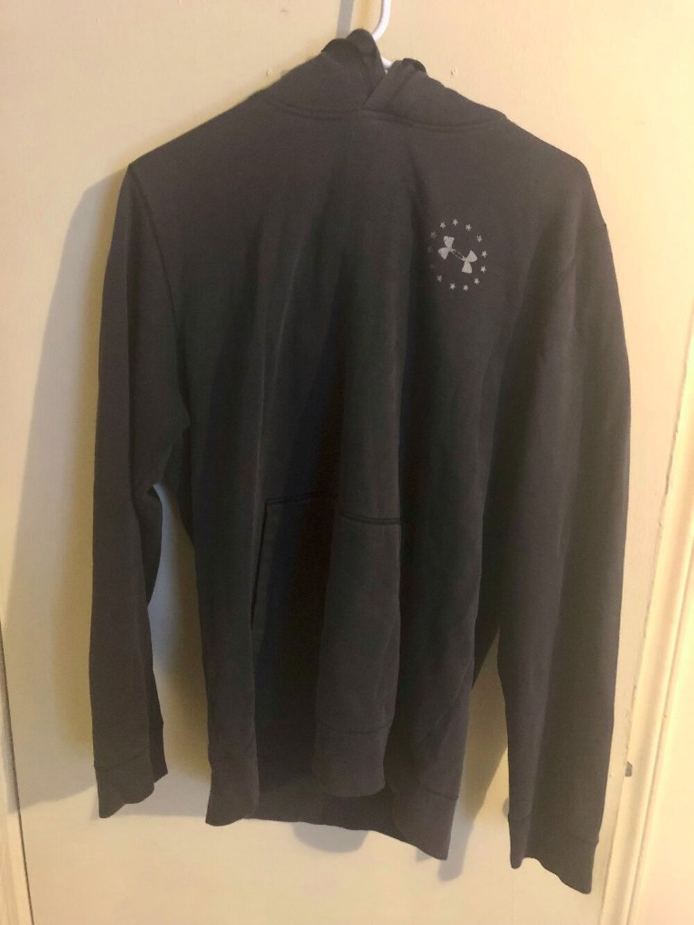 Under Armour Freedom ColdGear Hoodie Men’s Large LG Black USA Flag Logo